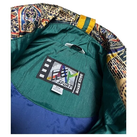 VINTAGE 90s River Edge Retro Light Windbreaker Jacket - Medium - Picture 2 of 6